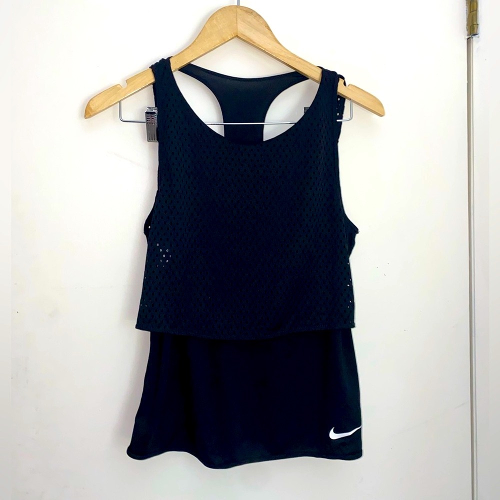 Nike Black Racerback Mesh Tank
